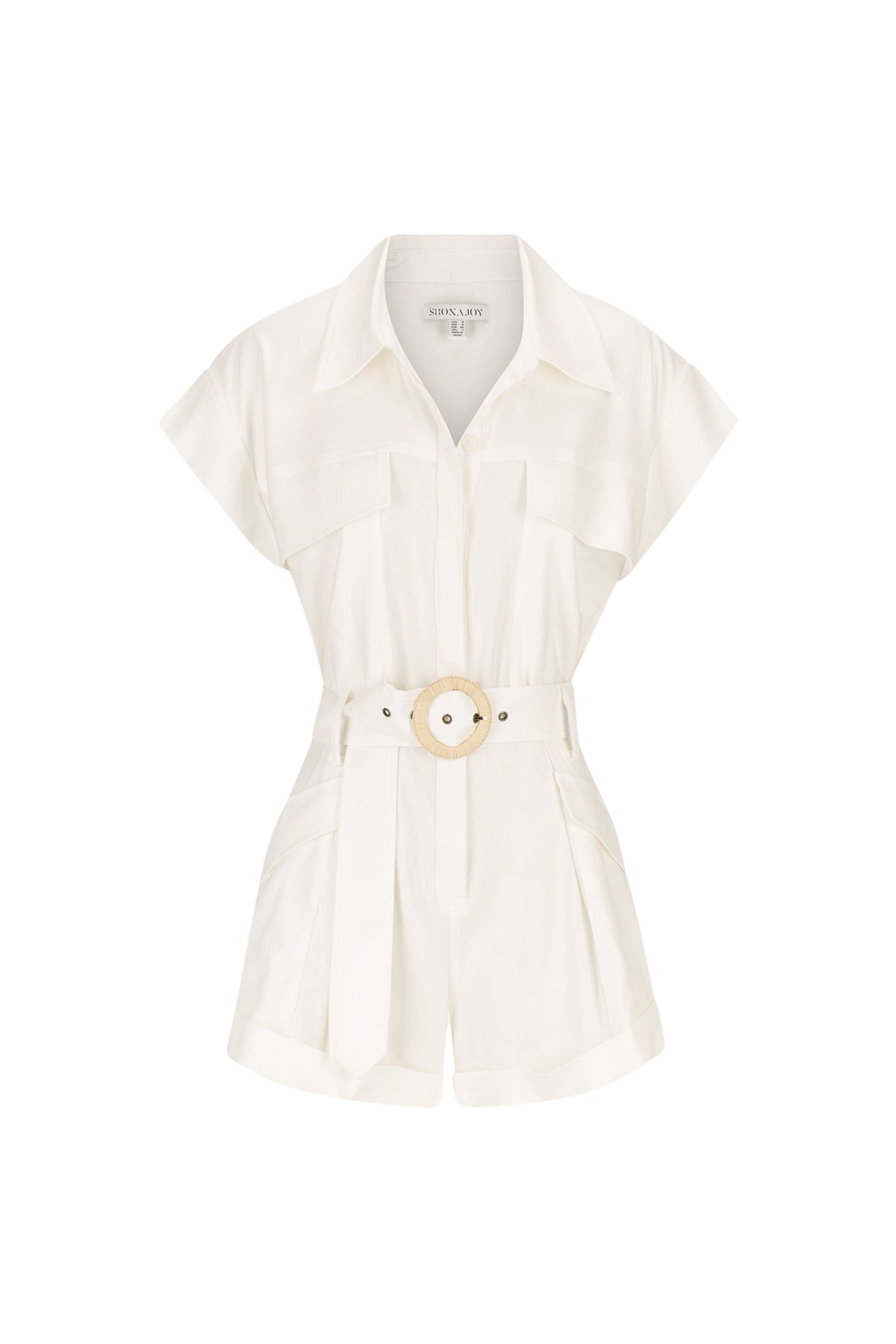 Shona Joy Kasbah Utility Playsuit – Rice