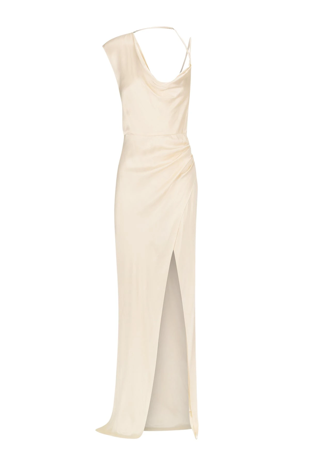 Shona-Joy-La-Lune-Draped-Maxi-Dress-Cream70755_nobg La Lune Draped Maxi Dress - Cream - Image 1