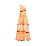 Larissa Asymmetrical Gathered Maxi Dress