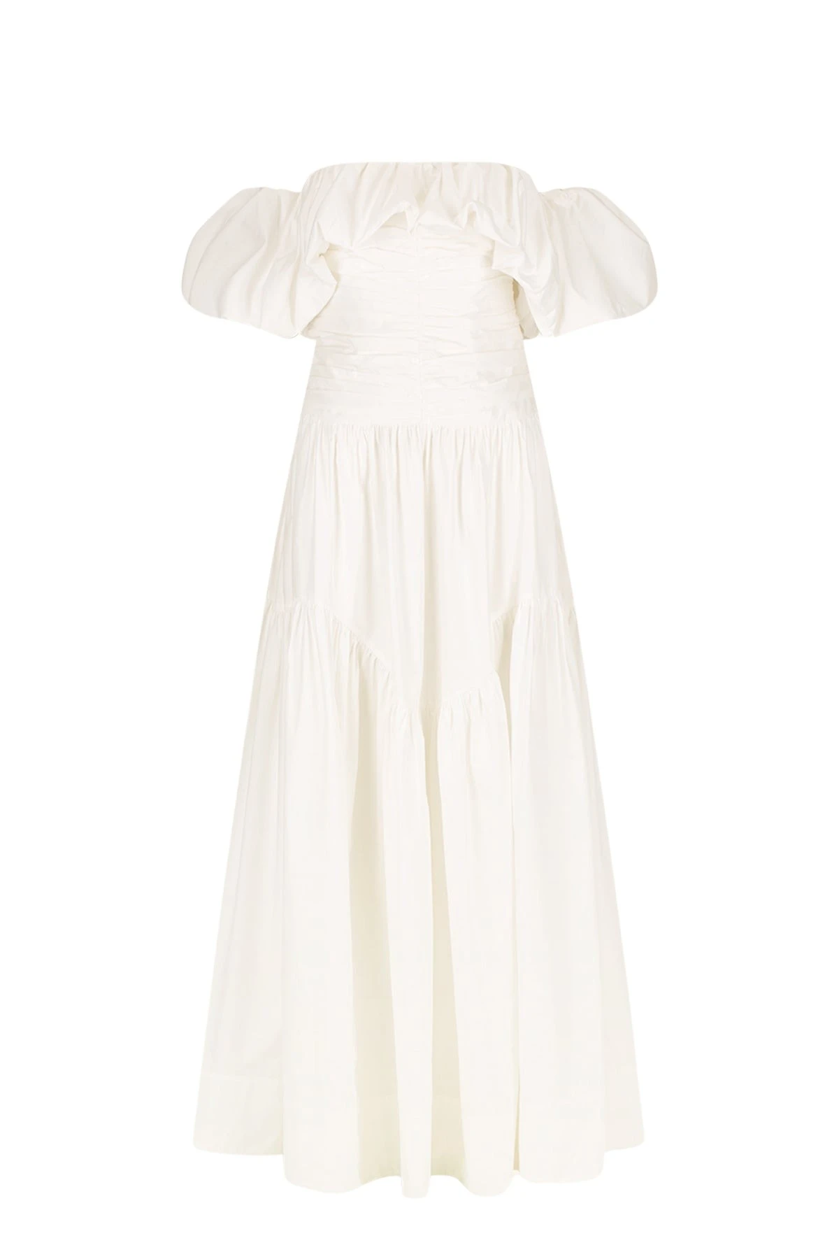 Shona-Joy-Maiori-Off-Shoulder-Ruched-Bodice-Maxi-Dress-Ivory23274_nobg Maiori Off Shoulder Ruched Bodice Maxi Dress - Ivory - Image 1