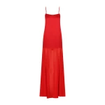 Moraya Dropped Waist Maxi Dress - Chilli