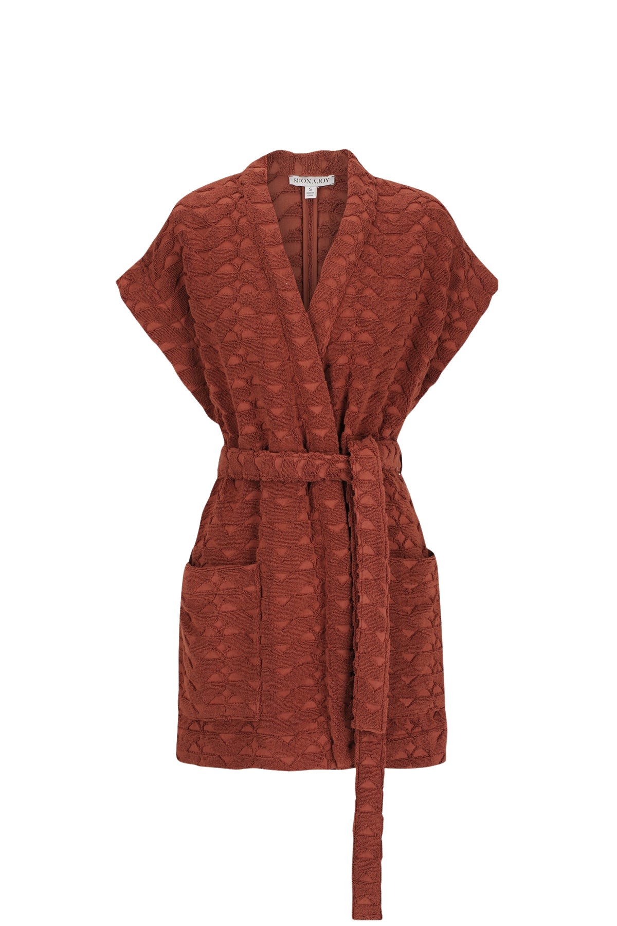 Shona Joy Pauline Sleeveless Robe – Cognac