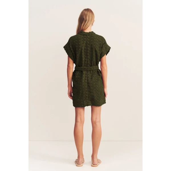 Pauline Sleeveless Robe - Khaki - Image 7