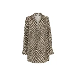 Sana Silk Shirt Tie Mini Dress