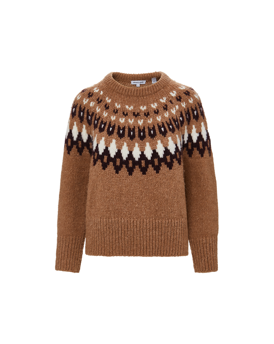Veronica Beard Anne Fairisle Pullover Knit