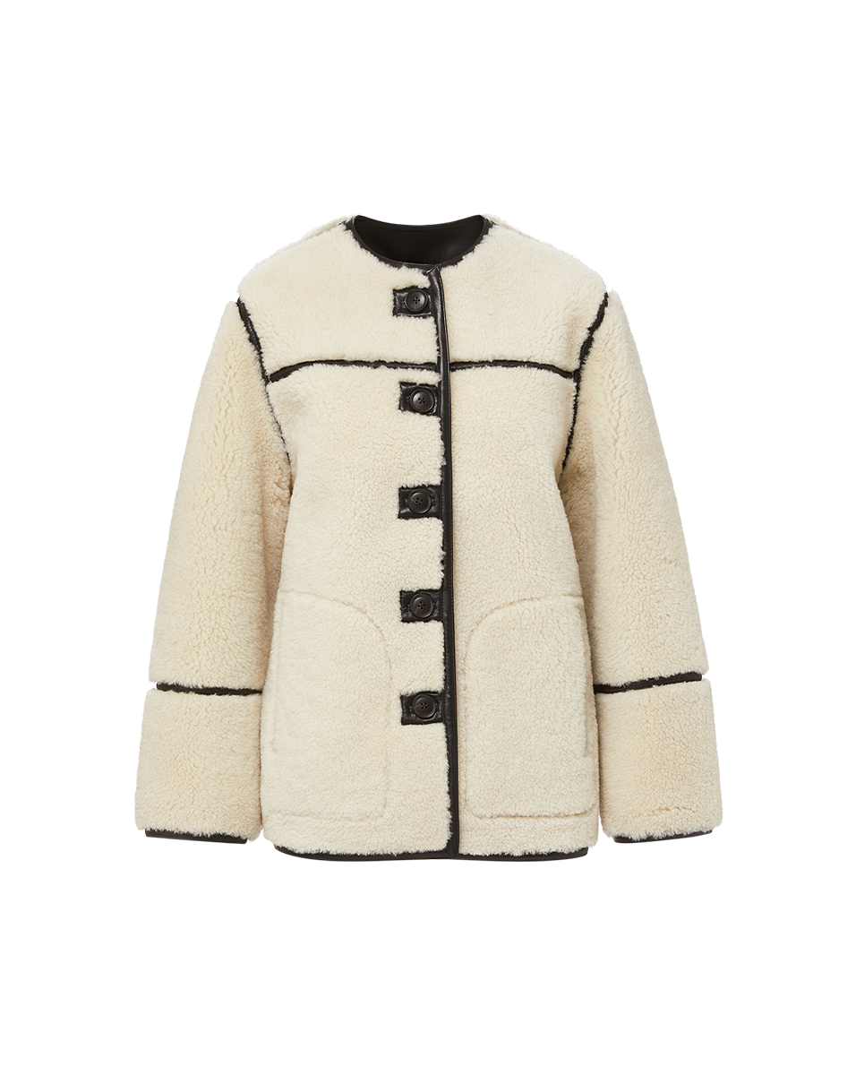Veronica Beard Anya Reversible Shearling Coat