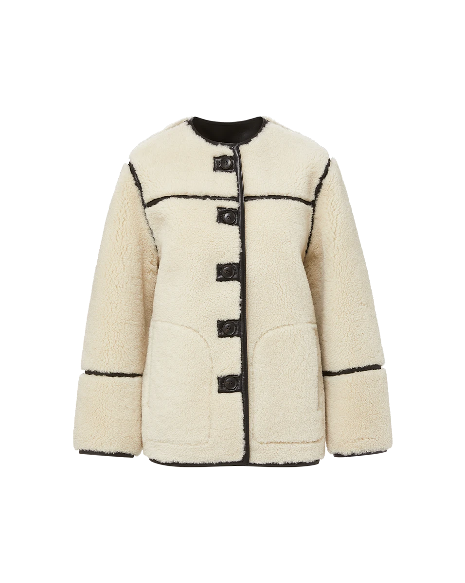 Veronica Beard Anya Reversible Shearling Coat Veronica Beard Coats