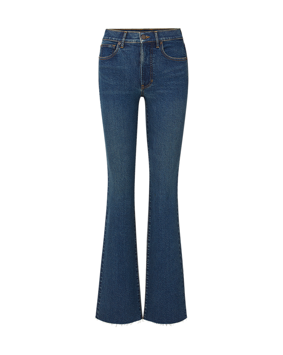 Veronica Beard Cameron Raw Hem Bootcut Jean