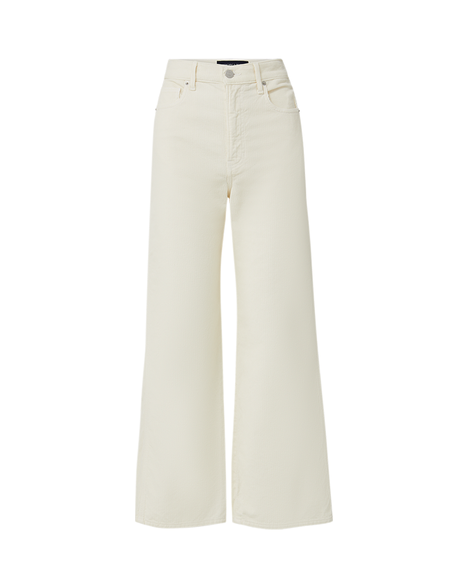 Veronica Beard Taylor Cropped Corduroy Wide-Leg Pant
