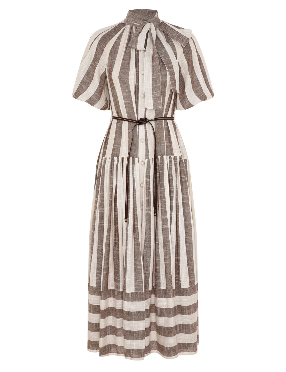 Zimmermann Acacia Blouson Shirt Dress