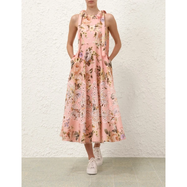 Acacia Broderie Midi Dress - Image 7