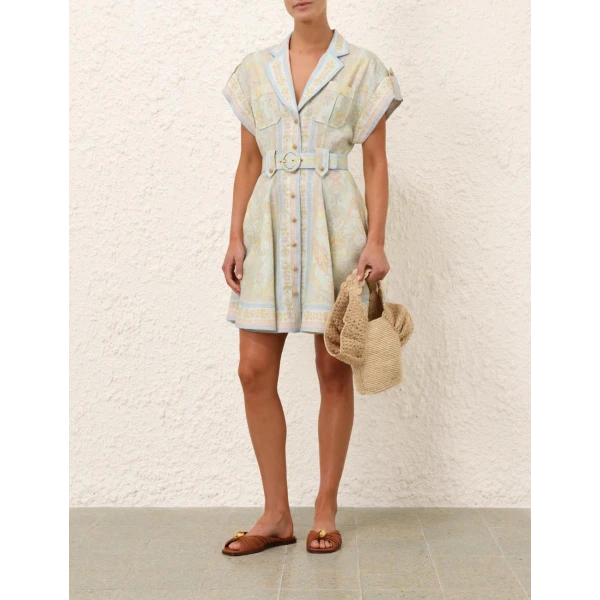 Acacia Mini Shirt Dress - Image 7