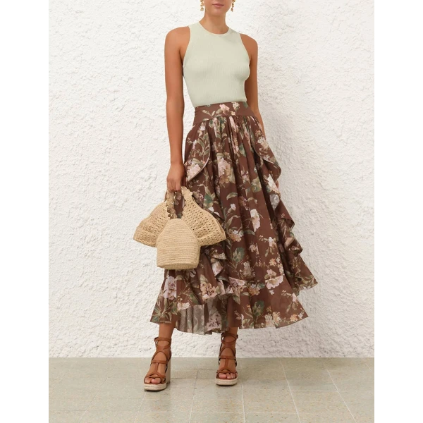 Acacia Ruffle Maxi Skirt - Image 7