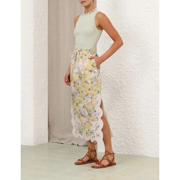 Acacia Scallop Midi Skirt - Image 8
