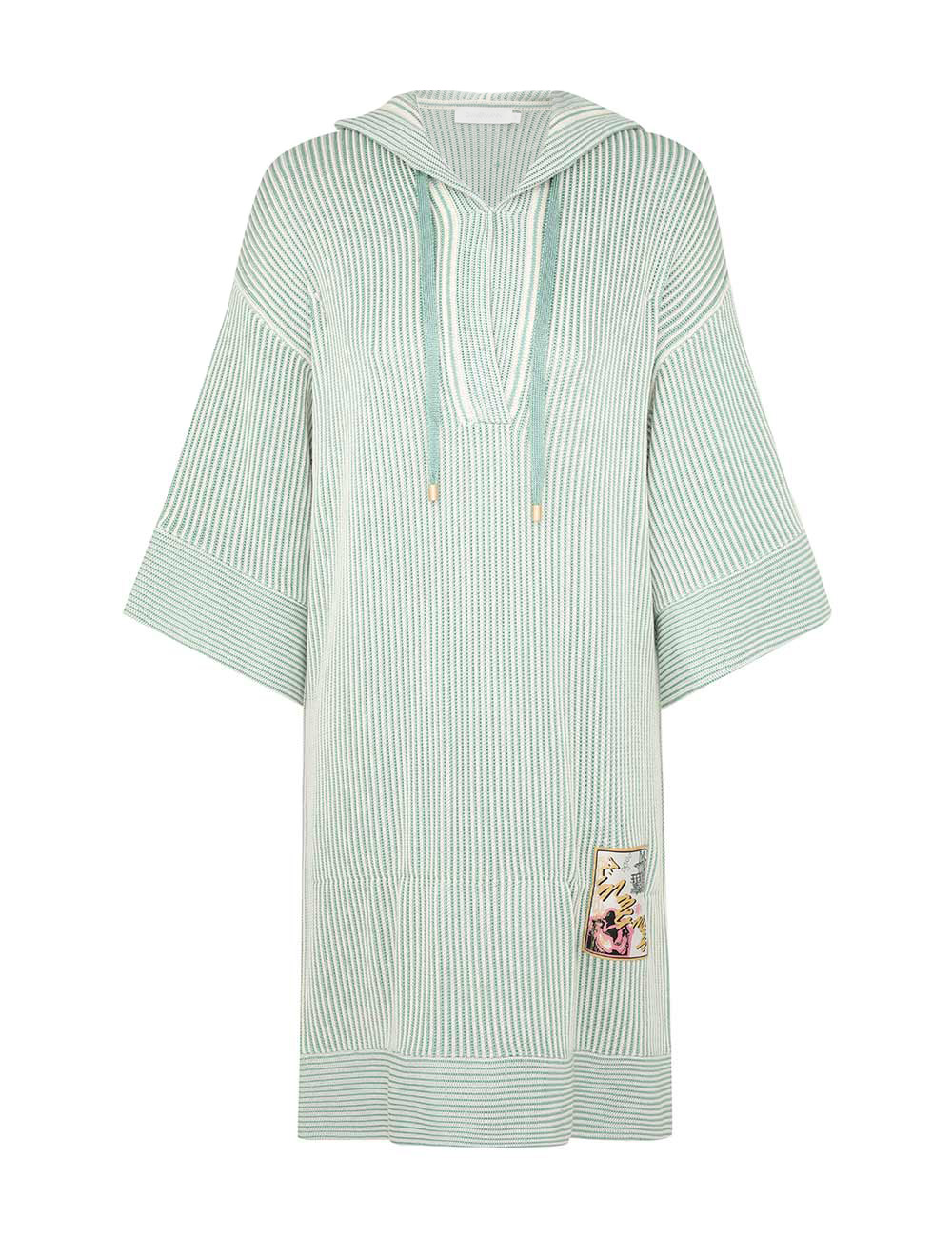 Zimmermann Acacia Stripe Hooded Mini Dress