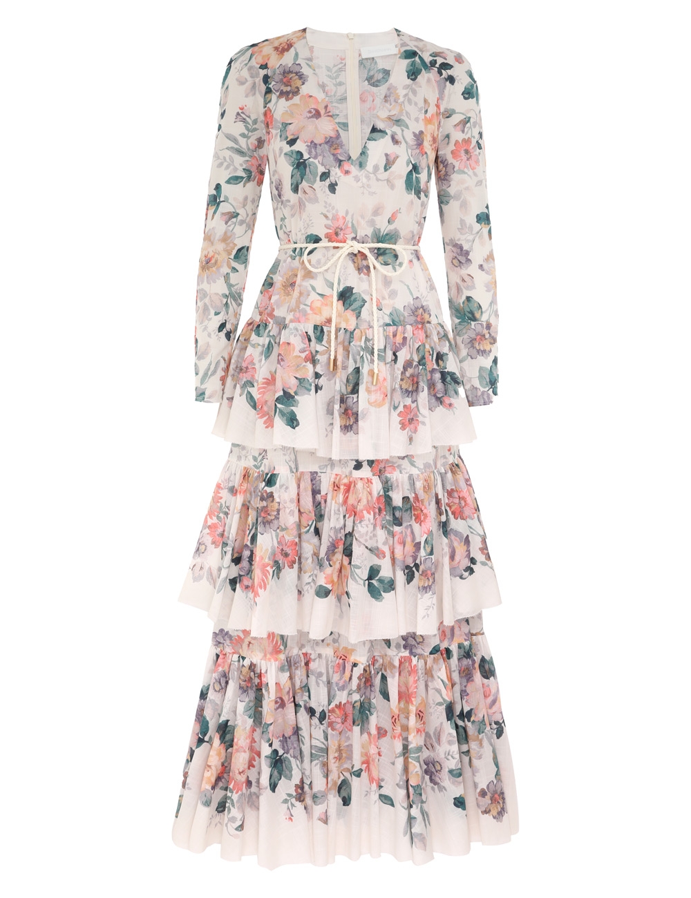 Zimmermann Acacia Tiered Maxi Dress