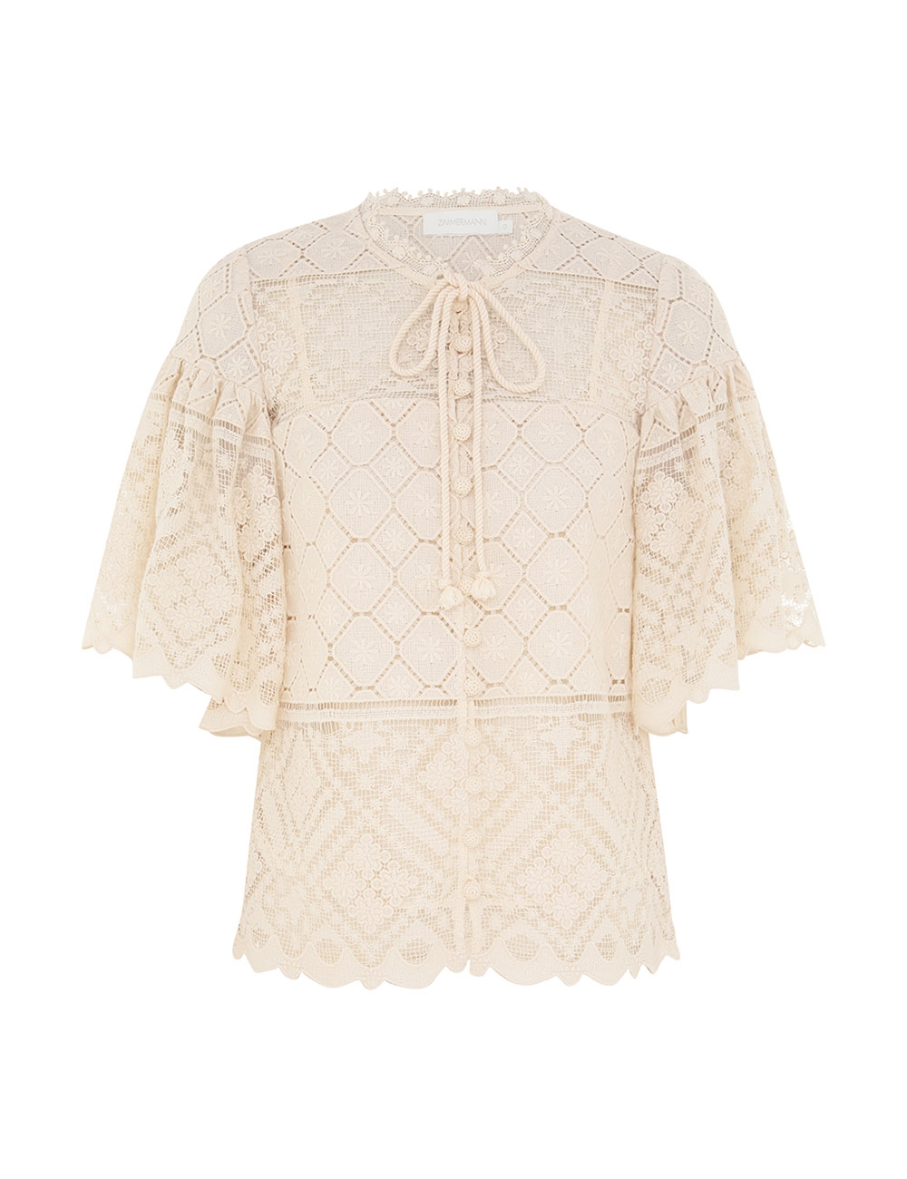 Zimmermann Wylie Crochet Blouse