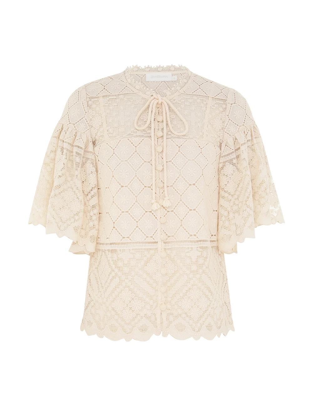 Zimmermann Wylie Crochet Blouse Zimmermann dress