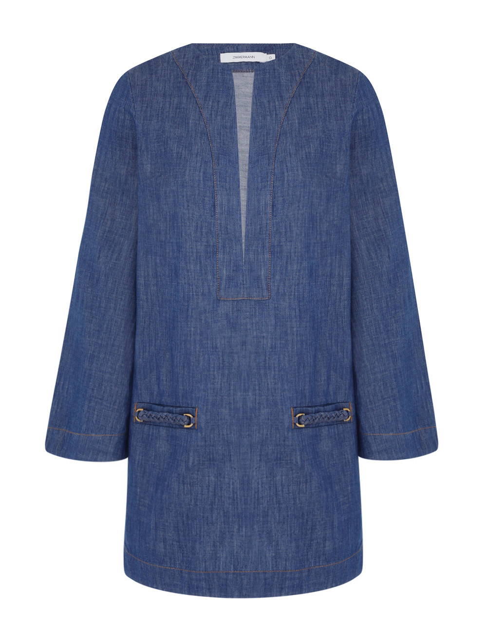 Zimmermann Wylie Denim Tunic Dress