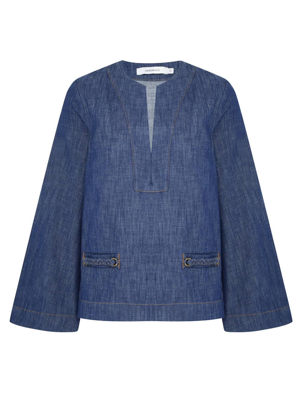 Zimmermann Wylie Denim Tunic Top