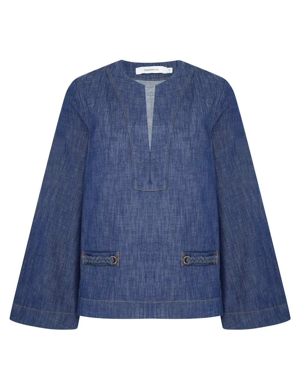 Zimmermann Wylie Denim Tunic Top Zimmermann dress