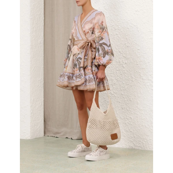 Wylie Mini Wrap Frill Dress - Image 8