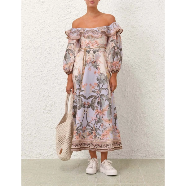Wylie Off-Shoulder Midi Dress - Image 7