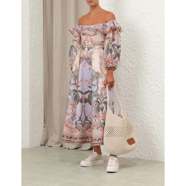 Wylie Off-Shoulder Midi Dress - Image 8