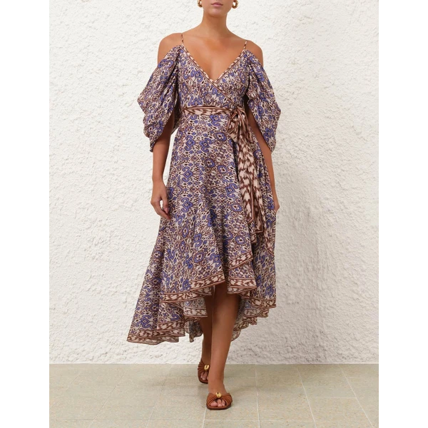 Wylie Wrap Midi Dress - Image 7