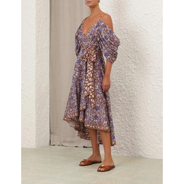 Wylie Wrap Midi Dress - Image 8