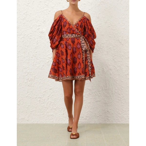 Wylie Wrap Mini Dress - Image 7