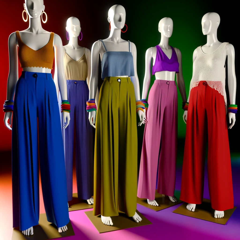 what to wear with wide leg pants
