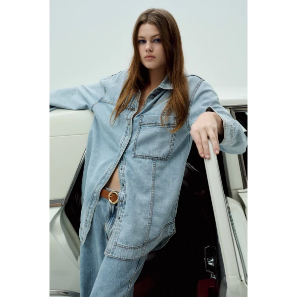 Aura Denim Shirt - Image 7
