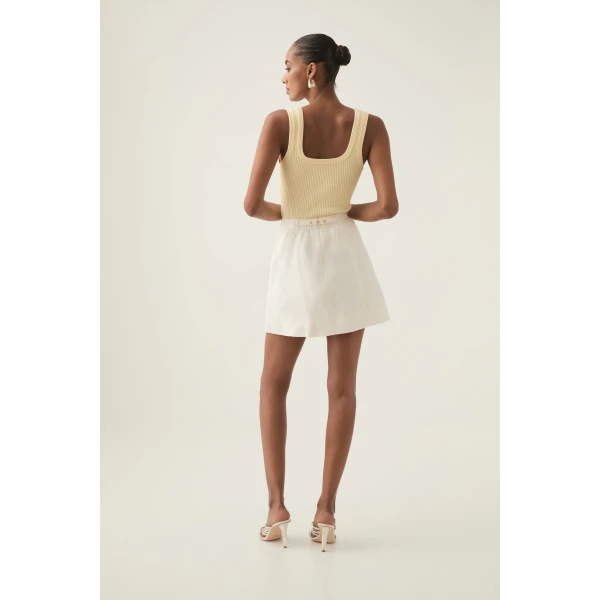 Christine Belted Mini Skirt - Image 6