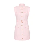 Aje-Dulcet-Logo-Mini-Dress Aje Pink Dresses