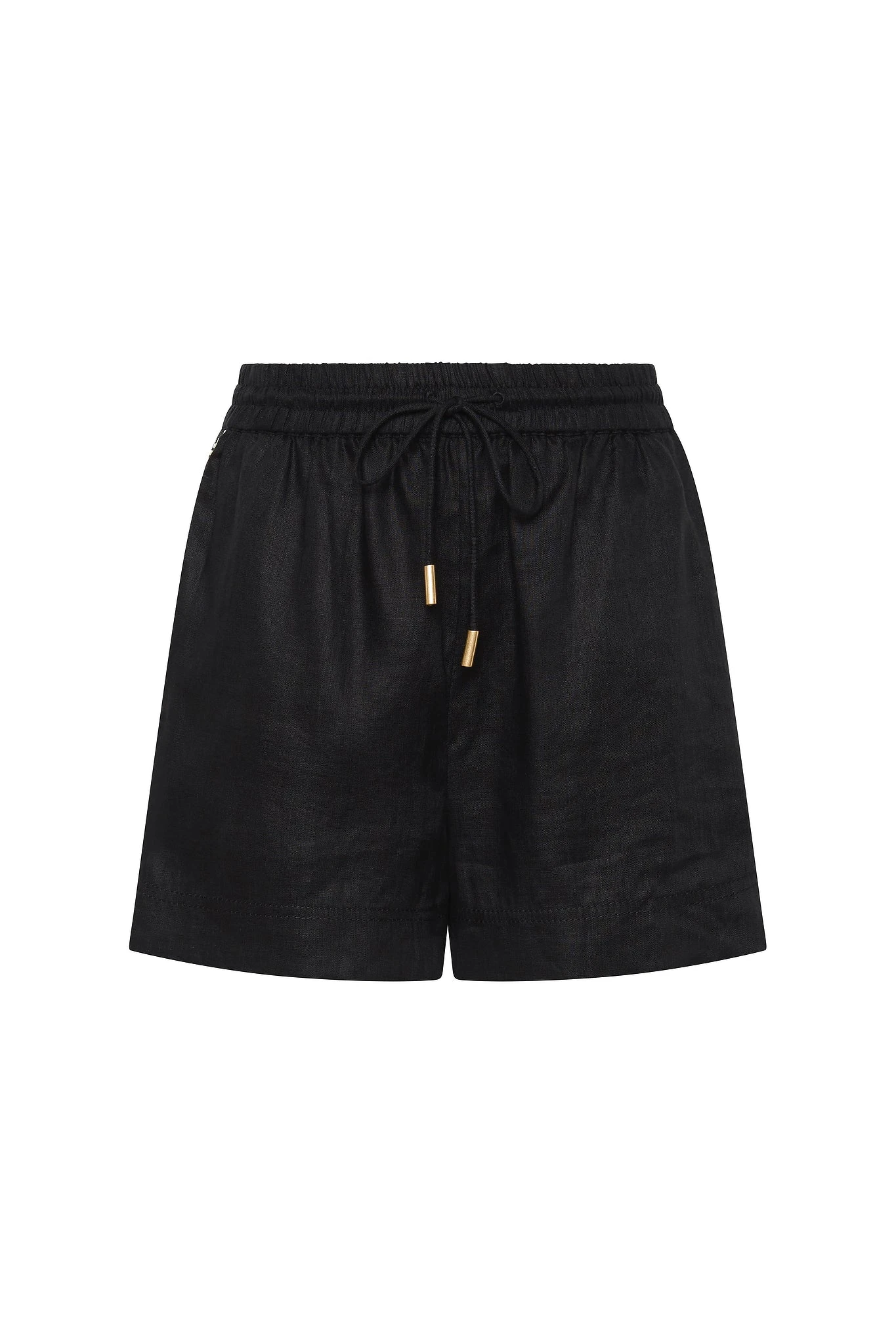 Aje-Imogen-Logo-Linen-Short Aje Black Shorts