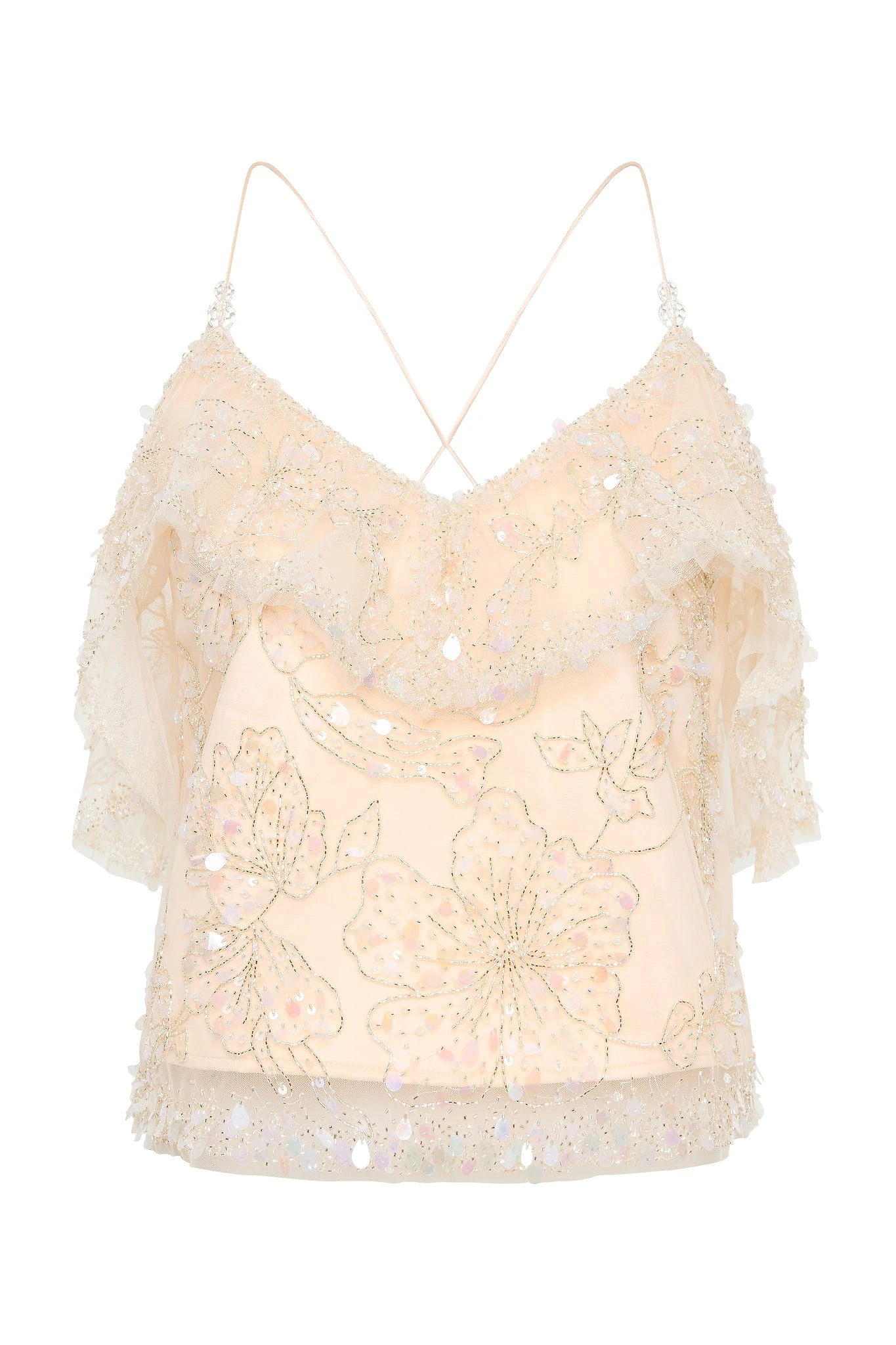 Aje-Iridescence-Crop-Top Aje Neutrals Tops