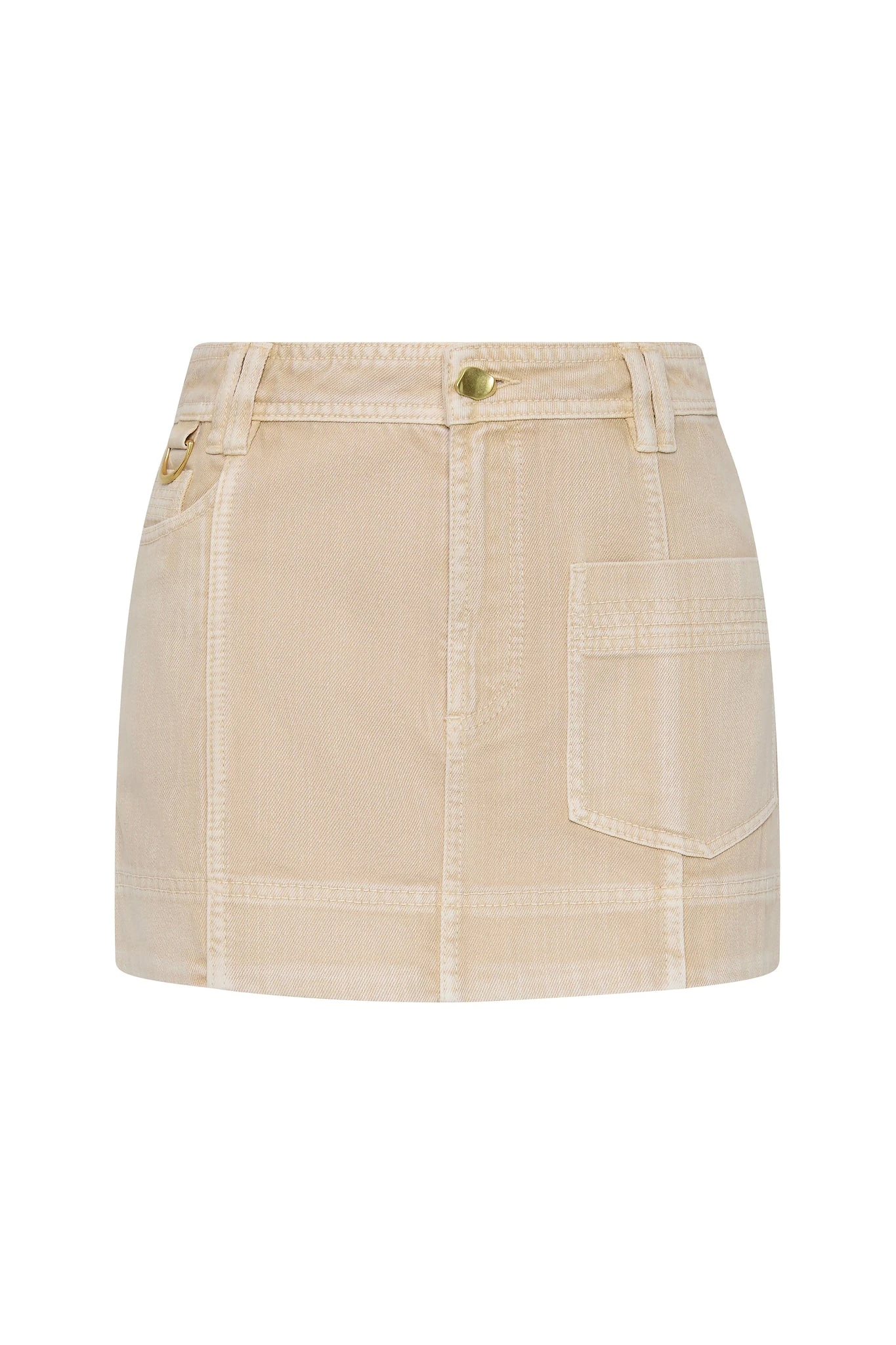 Aje-Kya-Contrast-Denim-Micro-Skirt Aje Blue Skirts