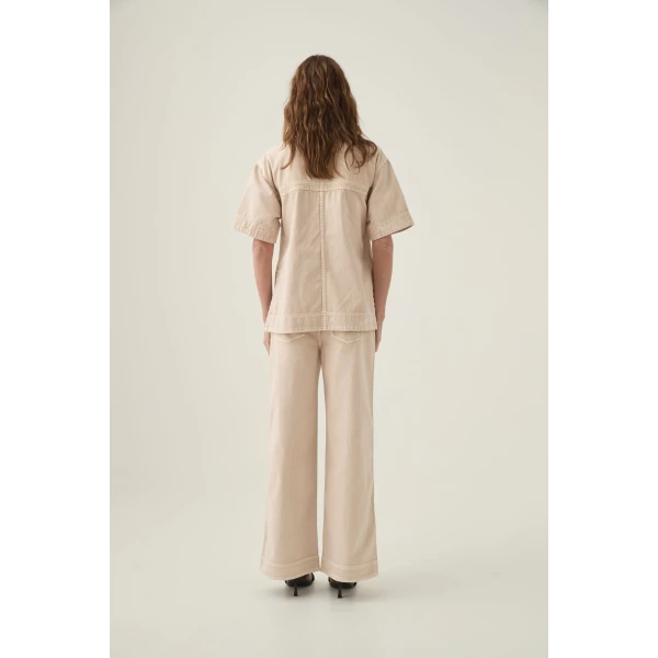 Kya Contrast Wide Leg Jeans - Image 7