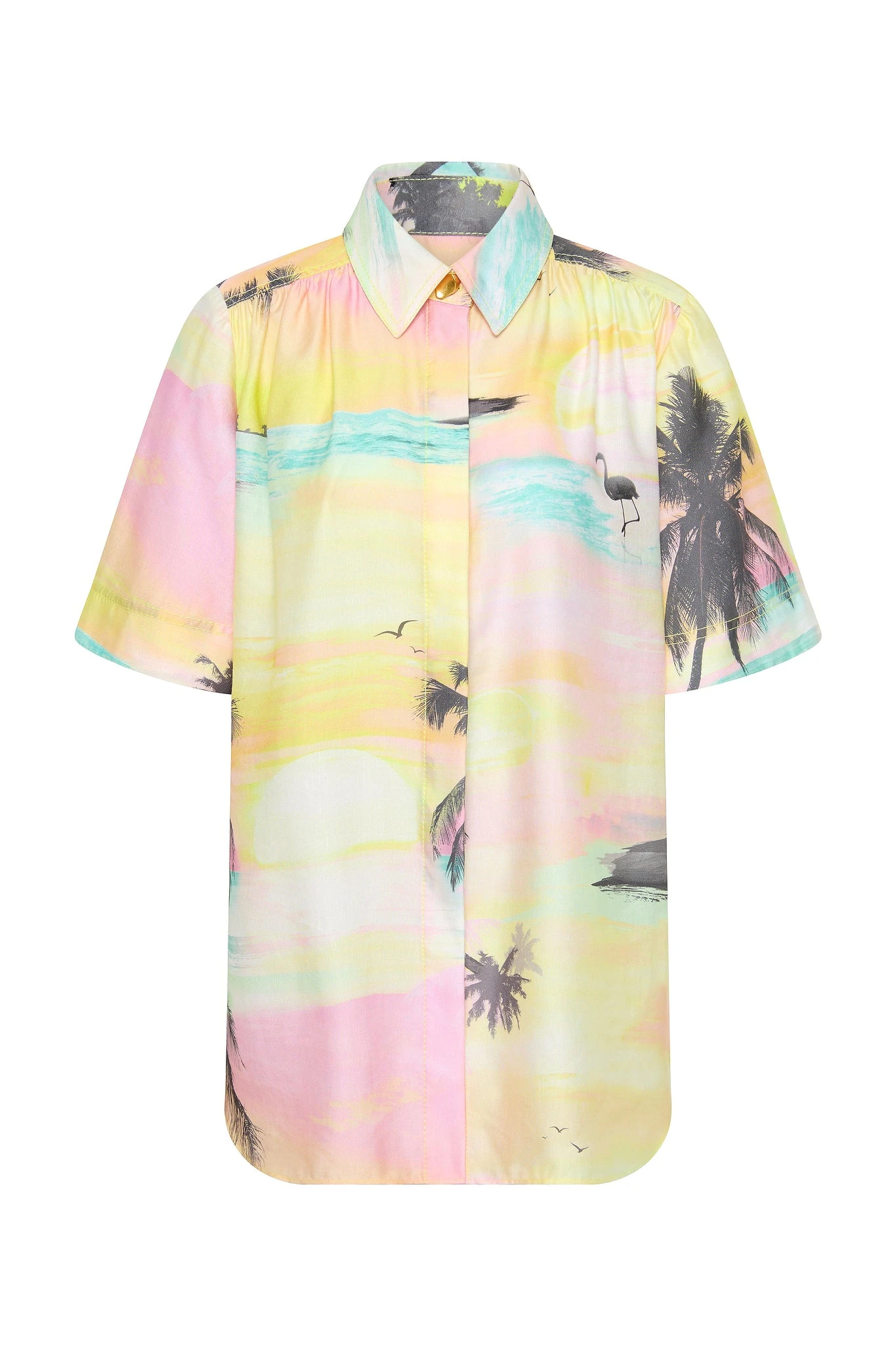 Aje-Paradise-Shirt Aje Blue Tops