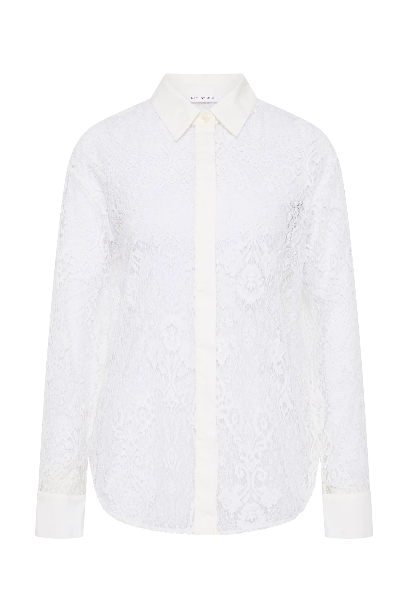 Aje-Pera-Oversized-Shirt Aje White Tops