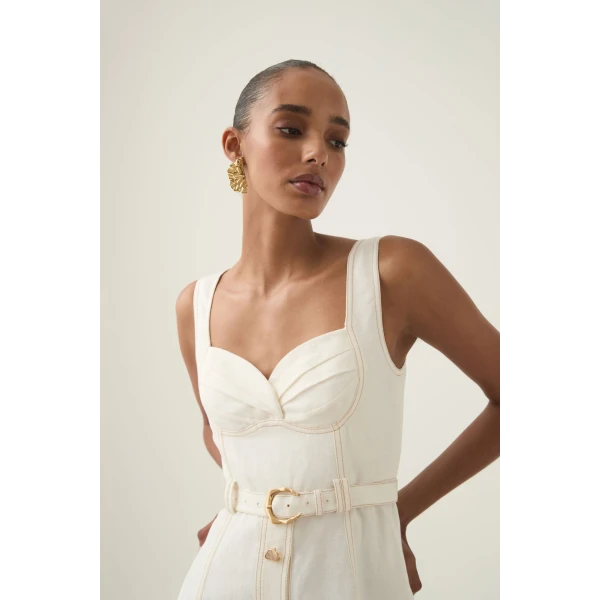 Primary Belted Midi Dress - Image 6
