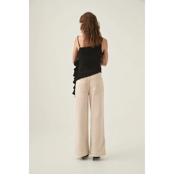 Serene Asymmetric Gathered Top - Image 6
