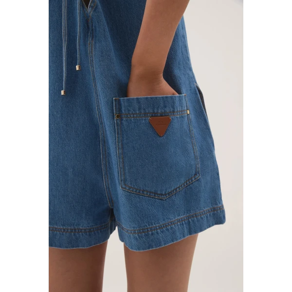 Sunray Denim Playsuit - Image 7