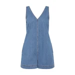 Aje-Sunray-Denim-Playsuit Aje Blue Jumpsuit
