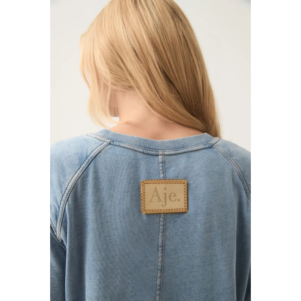Surreal Denim Overdye Tee - Image 6