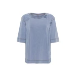 Aje-Surreal-Denim-Overdye-Tee Aje Blue Tops