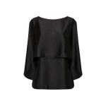 Carla-Zampatti-Black-Satin-Cape-Top29313_nobg