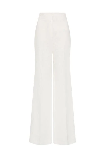 Carla-Zampatti-Ivory-Linen-High-Waist-Pant12100_nobg Ivory Linen High Waist Pant - Image 1