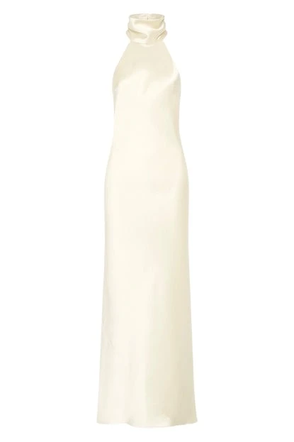 Carla-Zampatti-Ivory-Satin-Bias-Dress71573_nobg Ivory Satin Bias Dress - Image 1
